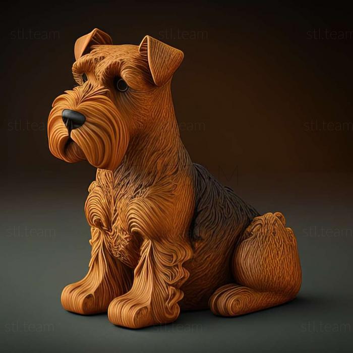 3D модель Собака породи вельш терєр (STL)